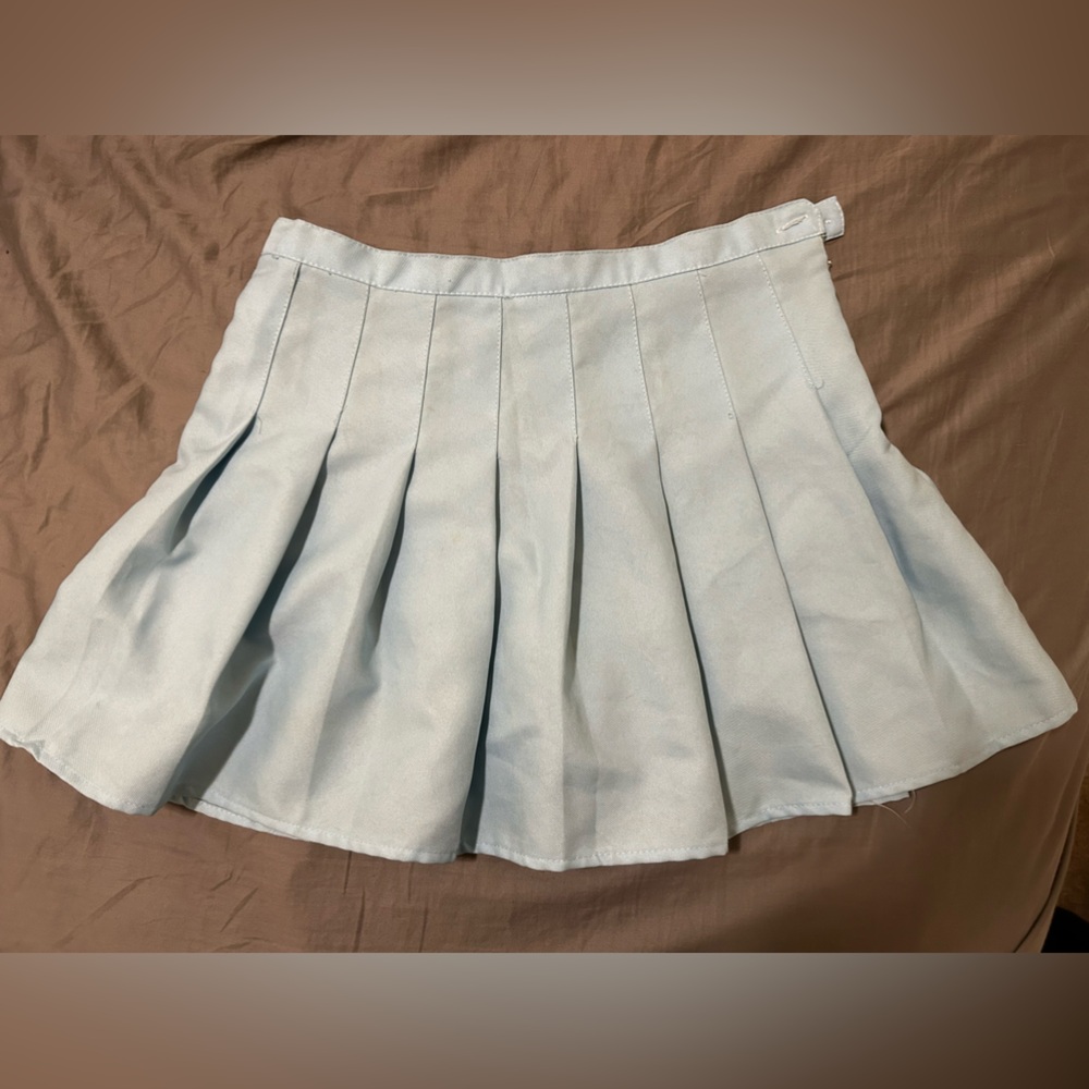 Size-M Baby blue skirt